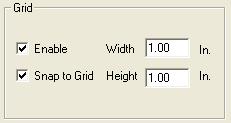 Height and Width The height and width of the grid are independently adjustable once the grid option is enabled.