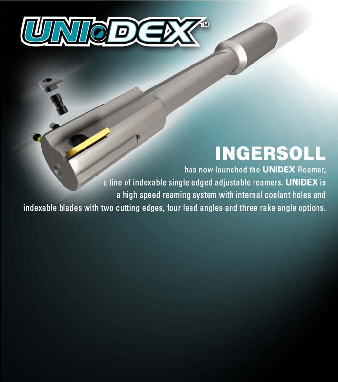 materials. UNIDEX has been designed to achieve tight hole tolerances of H6 with a high surface finish quality.