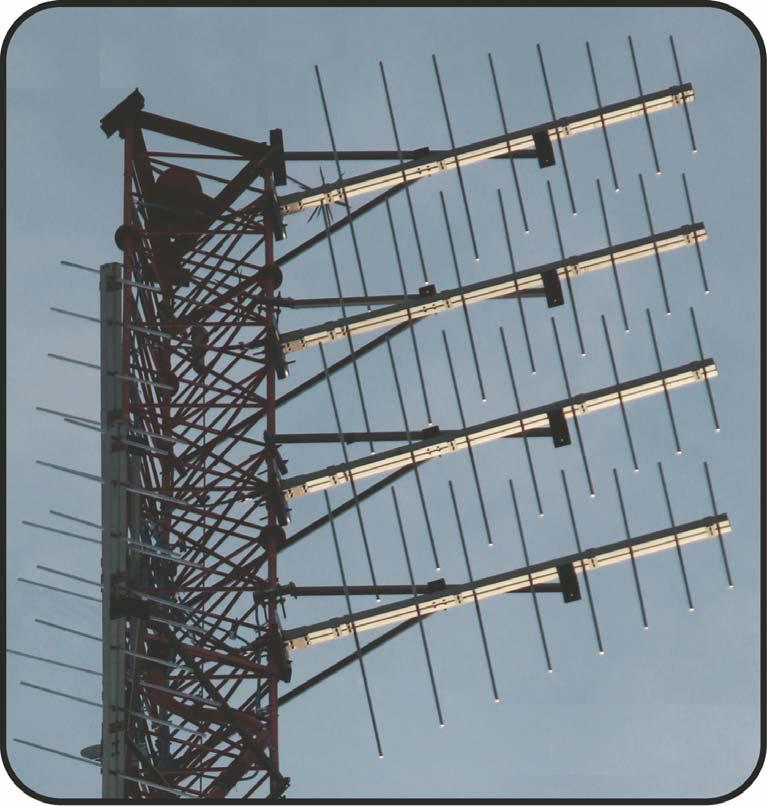 Log Periodic FM Broadcast Antenna Model 6025 Single-Boom