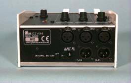 GLENSOUND ELECTRONICS LTD GSVX4 3 Channel Ultra Portable Mixer USER GUIDE DATE 24/01/03 4 of 4 PAGES ISSUE No. 1 OUTPUTS The GSVX4 has 2 outputs. These are 3 pin XLR plugs on the rear panel.