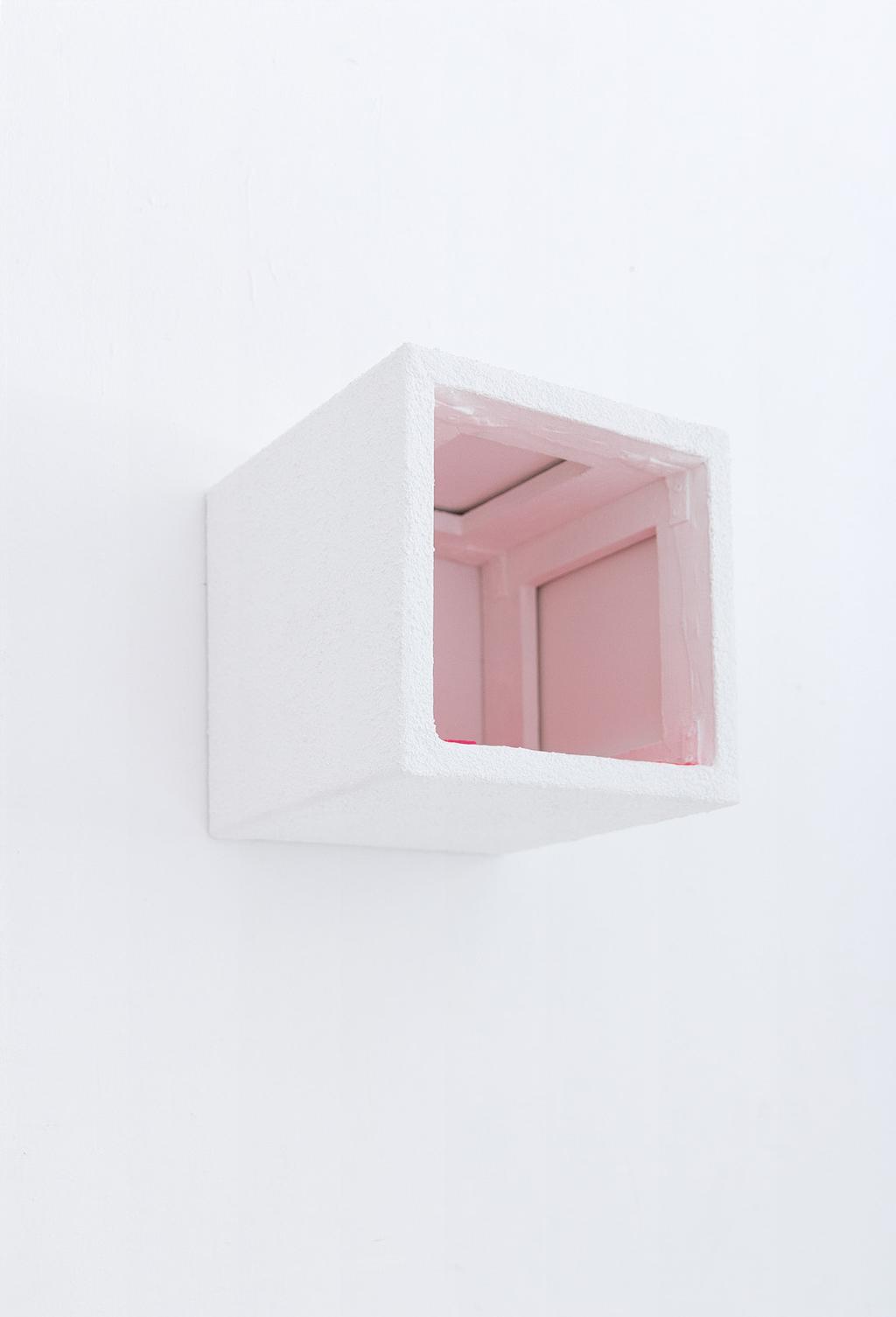 Untitled (Pink Cube) Acrylic on and on