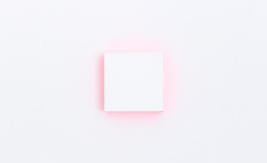 Relief (Pink Cube) Gesso and