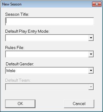 2. In the System Preferences window, click Add. 3. In the New Season window (Figure 4), type in the Season Title. Figure 4: Creating a new season 4.