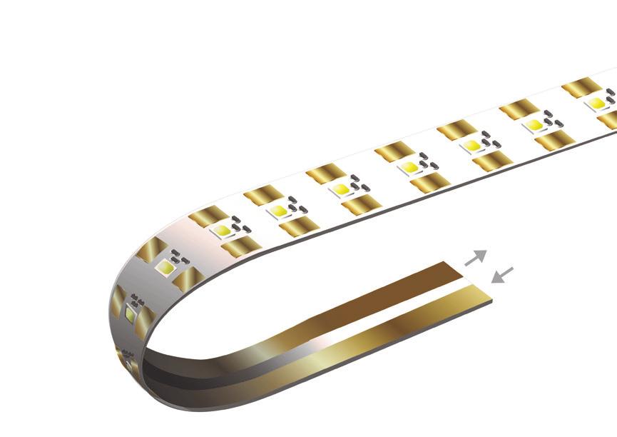 L TOPOLOGY WITH HIGH FREQUENCIES LINEAR LED STRIP BASED ON A HIGH-FREQUENCY DESIGN SELECTIVE OPERATION OF INDIVIDUAL LEDS HIGH- FREQUENCY AND CONSTANT- CURRENT DESIGN INDIVIDUAL CIRCUITRY FLEXIBLE
