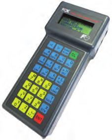 As a menu driven device the HHC can be used to remotely display and configure