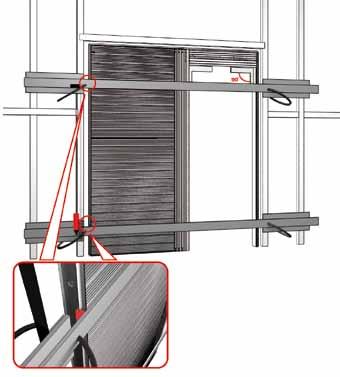 assembly phases for BOARD version LATO FILO Flush MURO to wall side 11 Positioning the aluminium frame into the metal stud structure is only possible if the latter is without