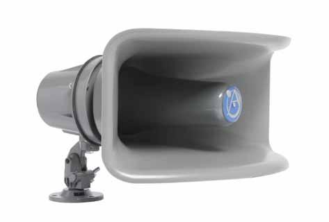 APC-30T Omni-Purpose 30 Watt Wide Angle Horn Loudspeaker General Description Features High-Powered Compression Driver Projects Superior Voice and Tone Signalling Wide-Angle Sound Dispersion for