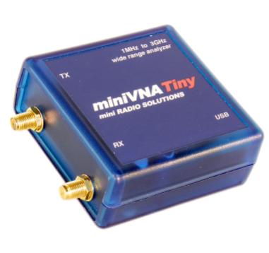 Using a network analyser (Mini MVNA tiny)