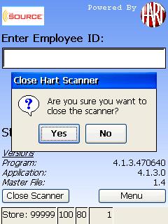 INVENTORY PROCEDURES - Con t END EMPLOYEE SCANNING SESSION When an Employee has completed their scanning assignments, they should log out and return the scanner to the Control Desk.