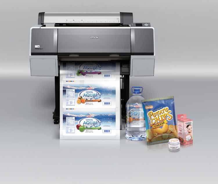 LARGE FORMAT INKJET PRINTER Epson Stylus Pro WT7900 The truth is now in the proof. Exceedingly accurate package proofing, with the World s First Water-Based Printer with White Ink.