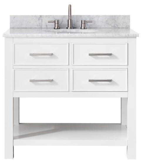VANITY *INCLUDES CARRERA WHITE COUNTER TOP & UNDERMOUNT SINK* *FAUCET NOT