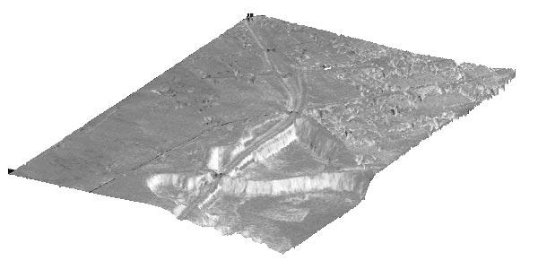 Figure 3 shows an IFSAR image of a rural area near Albuquerque, NM, yielding height noise of about 0.5-m rms.