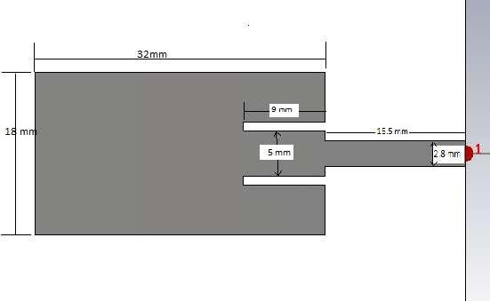 TABLE 1: Rectangular microstrip patch antenna specification Parameters Dimensions Unit Dielectric Constant (єr) 4.