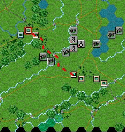 If the enemy unit still remains on map it may have been weakened sufficiently to conduct a close assault against it.