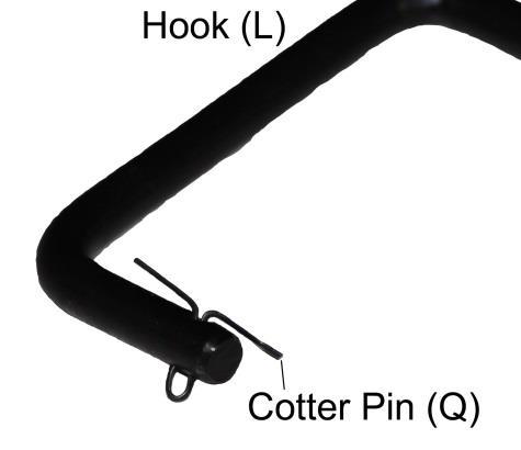 reach loops on Seat & Back Sections (C,D).