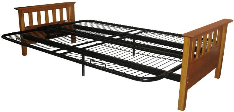 Page 7 of 7 Opening and Closing Your Futon Sofa Position Bed Position Start by standing directly in front of your futon frame To position your futon frame in the bed position: 1.