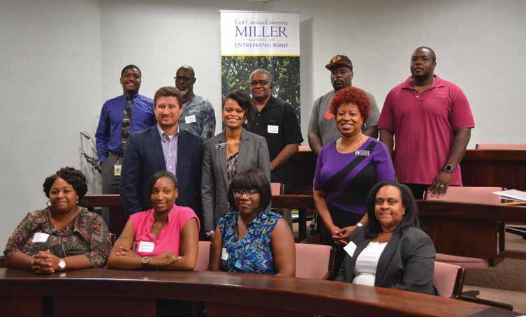 Impacting Area ENTREPRENEURS The College of Business recently partnered with the City of Greenville s Minority and Women Business Enterprise (MWBE) to help local, minority-owned businesses enhance