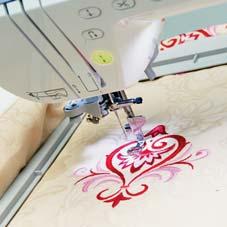 Innov-is 1500D For your embroidery needs. Large embroidery area The Innov-is 1500D has a large embroidery area so you can create even bigger and more intricate designs.