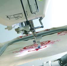 800 stitches per minute One touch needle control Now you can raise and lower the needle at the touch of