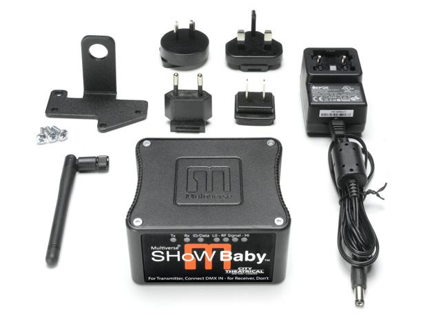 SHoW Baby P/N Frequency 5900 2.4GHz The Fourth Generation of the Original Plug & Play Wireless DMX Transceiver System Key Features - Built-in 2.4GHz radio (for worldwide use) - All SHoW DMX Neo and 2.