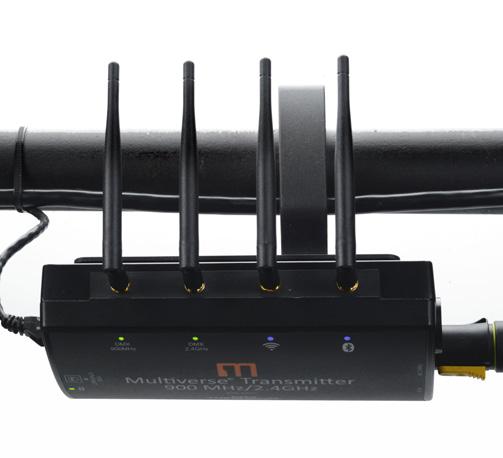 Its Ethernet input allows it to take in Streaming ACN (sacn) or Art-Net and to transmit between eight and 10 user-selectable universes of DMX/RDM, depending on the type of Transmitter product used,