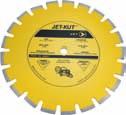 12" - 16" DRY SEGMENTED BLADES FOR PORTABLE GAS AND ELECTRIC SAWS JET-KUT high speed dry cutting diamond blades are extremely