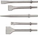 NO. Description (Under Collar) 408312 VF300H Flat chisel 12" 408331 VM230H Moil point 10" 408332 VM300H Moil point 12" 408352 VWF300H Wide flat chisel 12".580 Hex Shank With Oval Collar.