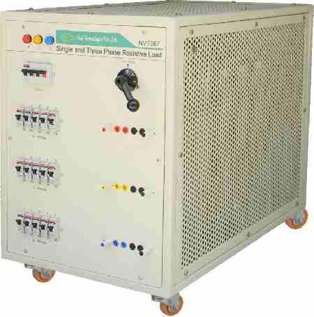 Other Supporting Optional Items Single and Three Phase Resistive Load Single Phase Operation : 3.