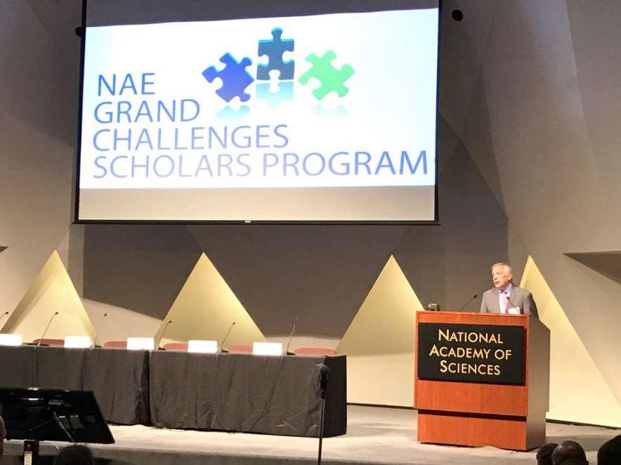 NAE GRAND CHALLENGES SCHOLARS PROGRAM GCSP Likely to be the engineering curriculum of the future Consistent with WEF report on