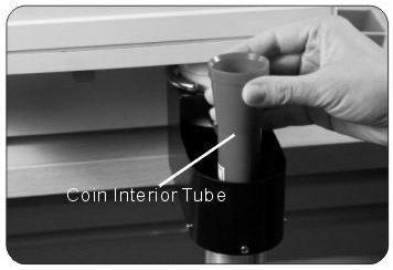 Drop the Coin Interior Tube down into the Tube Holder.