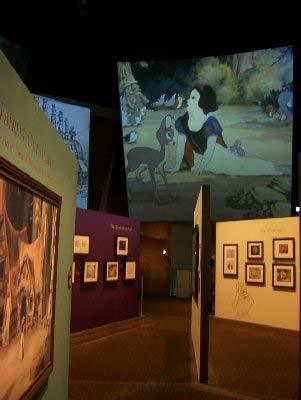 The exhibit's sections each showcase a different aspect of the movie.