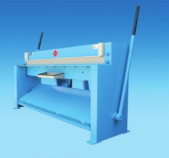 Guillotine Plate Shears 9 Manual Guillotine Plate Shears Model T 100 T 300 a strong, mechanically acting blankholder ensures the secure clamping of the sheet metals cutting table with engraved