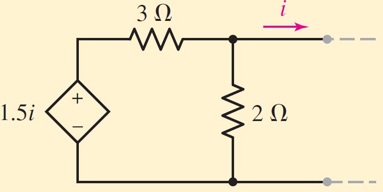 24 Determine the Norton equivalent of the shown circuit i