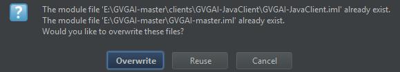 File -> New -> Project from Existing Sources 5. Overwrite project and module files when asked 6.