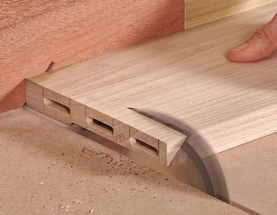 than typical splined miter joints, which must be assembled on the