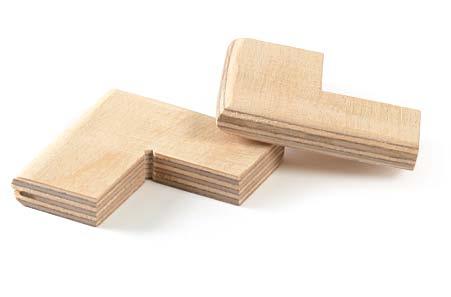 Plywood L-tenons make The Tenons Miters after mortises.