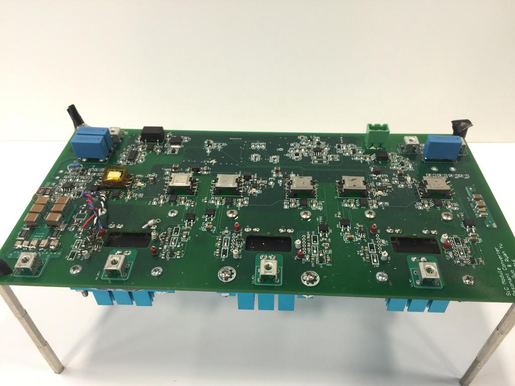 1 MHz LLC Resonant Converter Prototype Input EMI filter Controller and