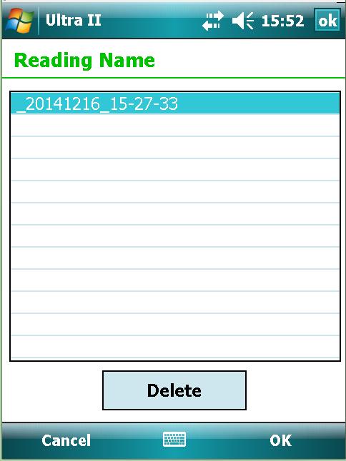 When the user is satisfied with the Off Route Reading s name, it can be saved by clicking OK in the bottom right corner of the screen. Figure 1.2.