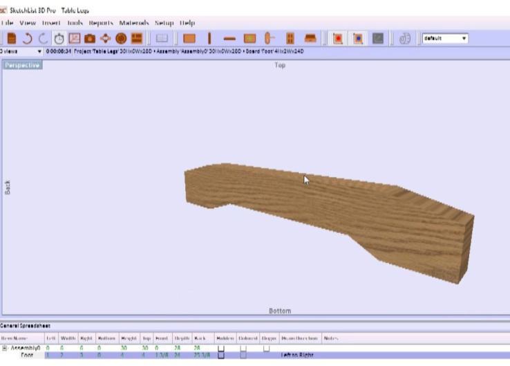 With most systems, parts are drawn to shape, and then given thickness to create a 3D model.