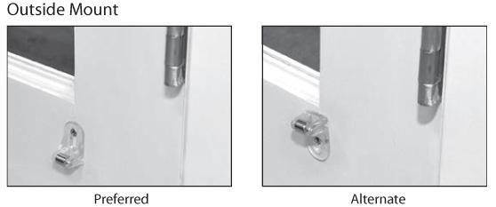 Step 10: Attaching the Magnetic Hold-Down Brackets (Optional) Magnetic hold-down brackets are optional components that hold your shade in place if it s installed on a door or on a window that is