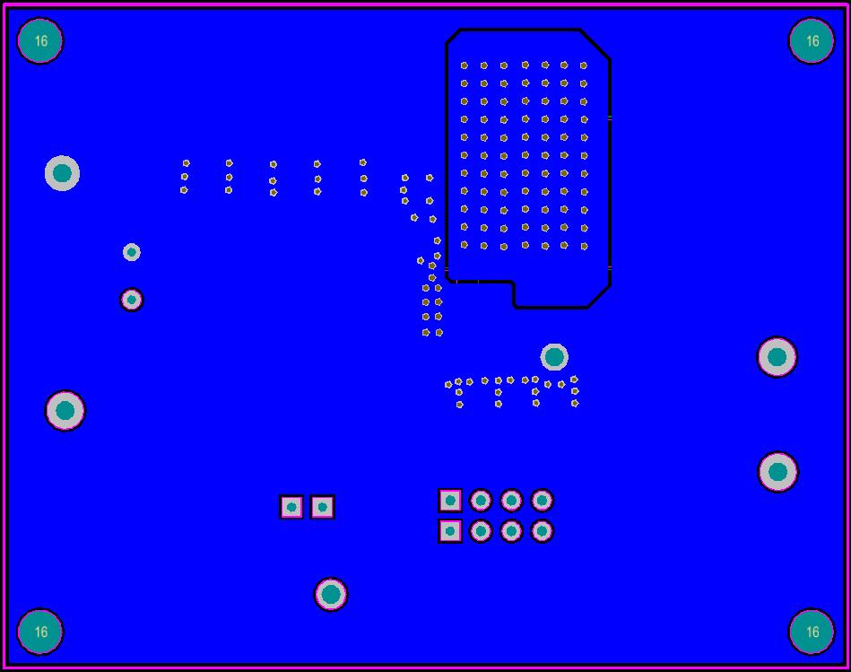 Figure 7: Board Component Placement Guide - Bottom Layer Figure 8: Board PCB Layout - Bottom Layer Copyright 2018 Integrated Silicon Solution, Inc. All rights reserved.