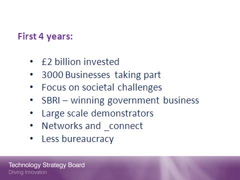 The Technology Strategy Board The Technology Strategy Board is the UK s strategic innovation agency.