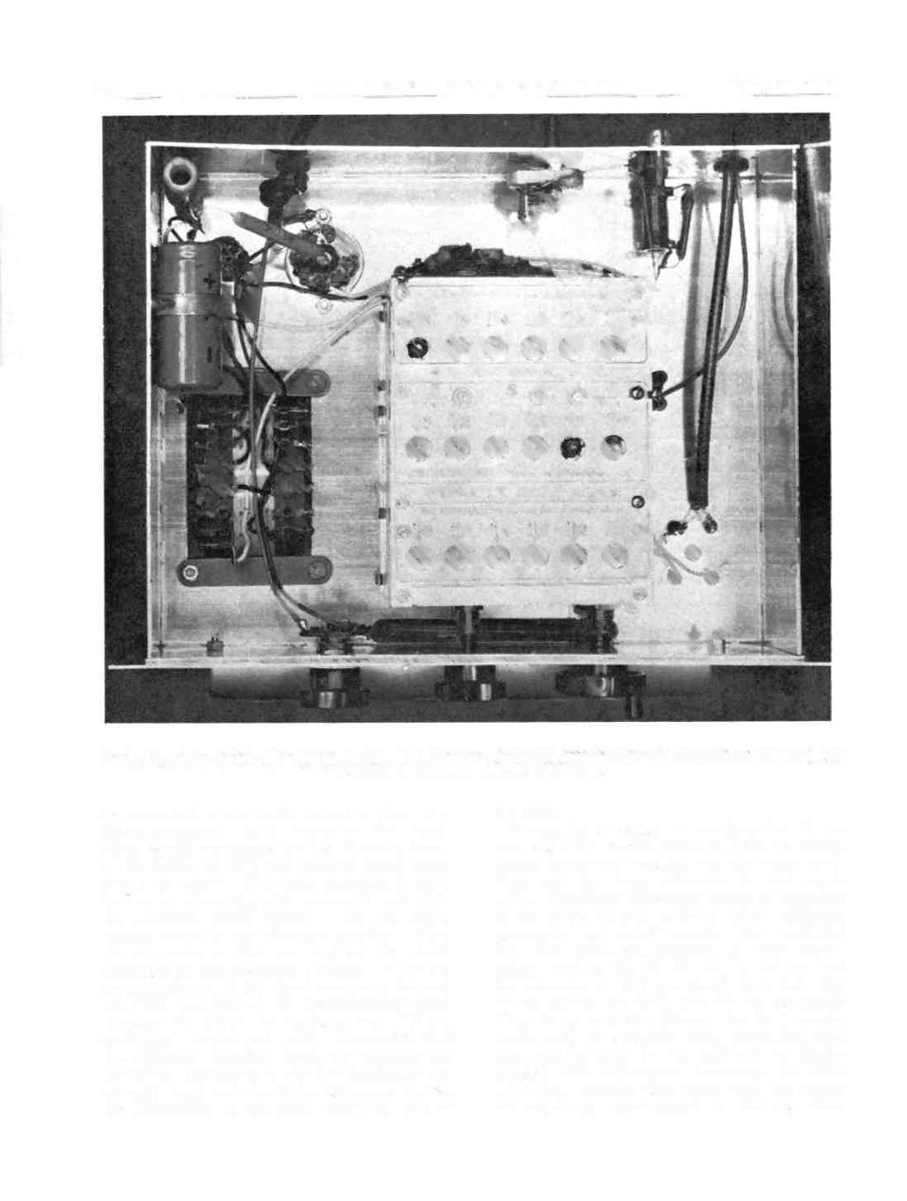 628 THE SHORT WAVE MAGAZINE February, 1958 6^16 114 Construction under -chassis of the Celoso Amateur Band Converter, the central assembly being the pre -fabricated Coll Unit type 2617, showing the