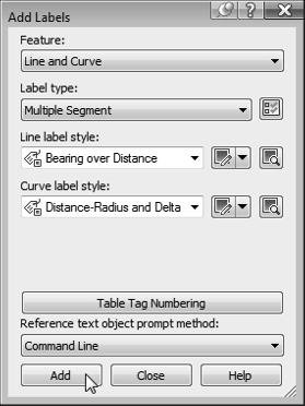 CREATING CURVES 65 Certification Objective Adding Line and Curve Labels In Civil 3D the dynamic and intelligent labeling is not limited to Civil 3D objects alone.