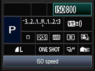 You want to adjust your shutter speed so the needle is roughly at zero. You ll see both the light meter and your shutter speed changing as you adjust.