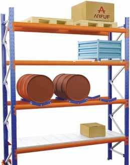 HEAVY DUTY RACKING Long span heavy duty shelving is fast and easy to assemble and uses a modular design that provides the maximum storage capacity, no matter what space is available.