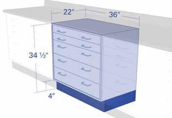 BASE CABINET LAB DESIGN 550mm 450mm 880mm 100mm NB 04 NARROW SWING DOOR AND DRAWER