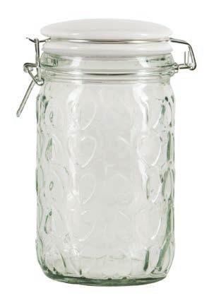 Large Glass Storage Jar Glass kitchen storage Vintage style jars with a