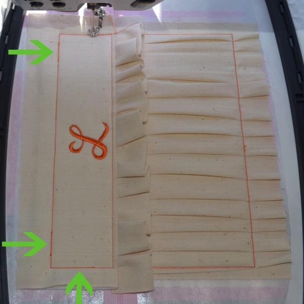 If you are making a wristlet, you ll use only the side placement line during the next step.