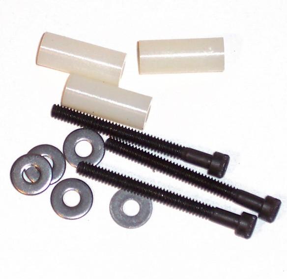 Locate the 1 ¼ 4-40 Screws (6D), the Nylon Spacers (6B) and the Washers (6H) as shown.
